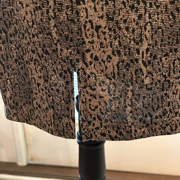 Connected Apparel Belted Dress - Size 8 - Invisible Zipper - Leopard Print - Picture 5 of 8